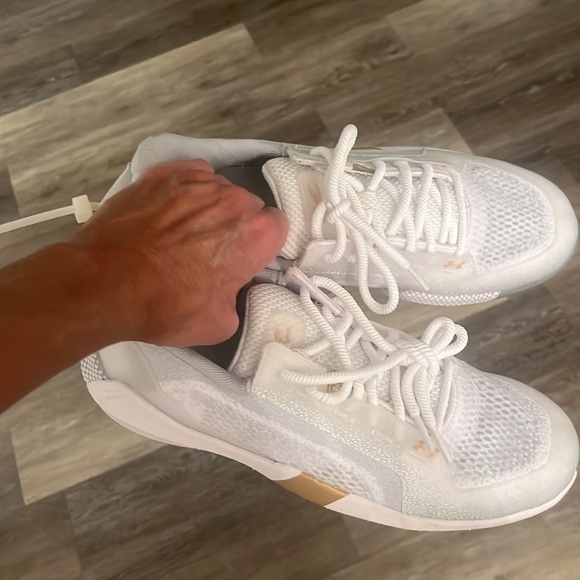 Under Armour Mens Harper 6 Low ST Baseball Cleats white gold size 9 brand new - Picture 6 of 8